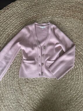 Banana Republic Soft Pink V-Neck Button Cardigan